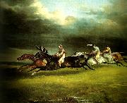 charles emile callande course de chevaux dite le derby d'epsom Germany oil painting artist